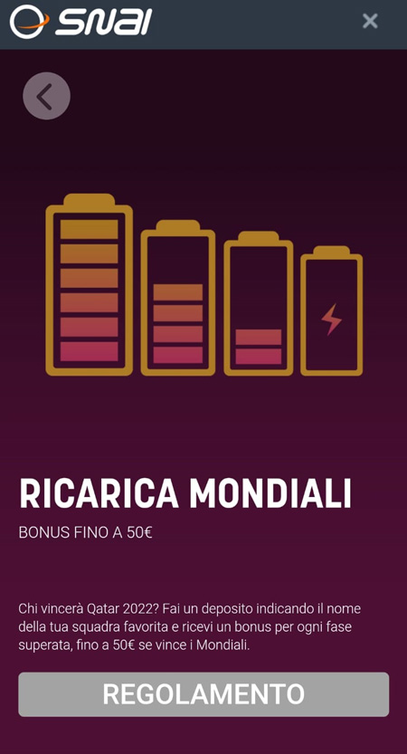 Bonus-scommesse-mondiali-snai-ricarica