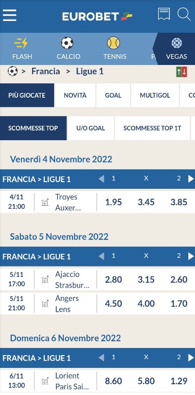 Quote-eurobet-ligue-1