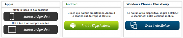 App Betclic mobile android iOS Windows Phone