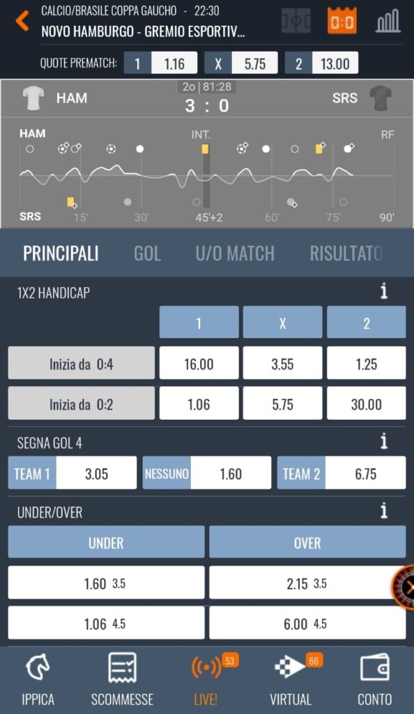 App Snai Scommesse Live