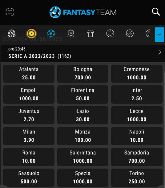 Fantasyteam serie A