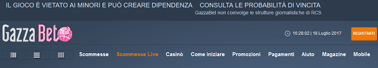 Gazzabet apri conto di gioco Tutto sul bonus benvenuto scommesse Gazzabet
