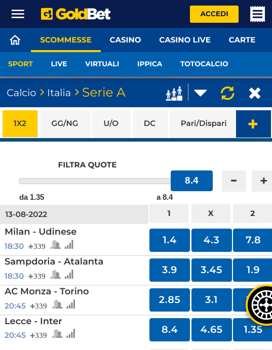 Goldbet Serie A