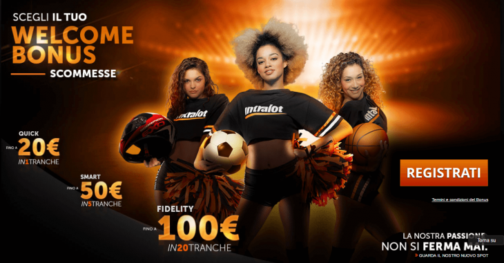 Intralot bonus benvenuto scommesse