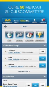 Palinsesto app scommesse