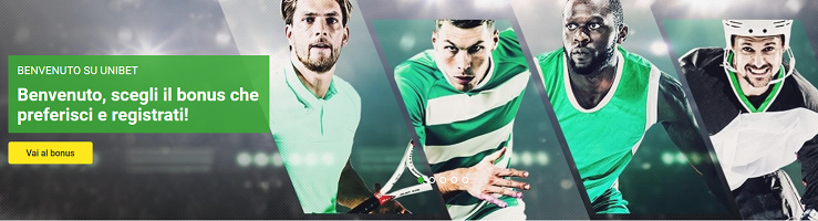 Unibet bonus benvenuto scommesse sportive online