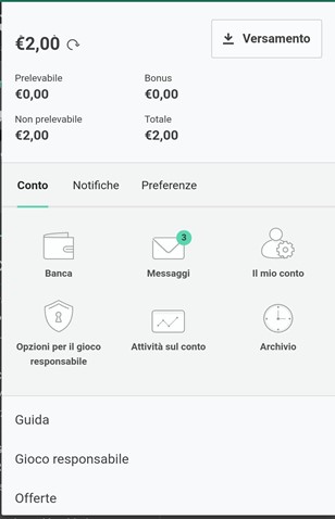 app bet365 versamento