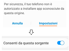 app origini sconosciute