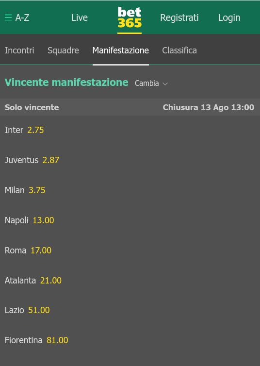 bet365 Serie A