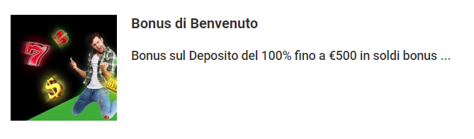 Unibet bonus di benvenuto