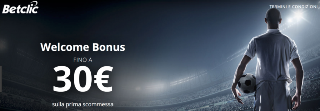 Welcome bonus fino a 30€ di Betclic