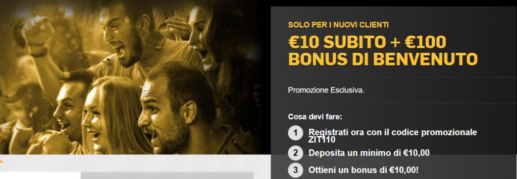 Promozione esclusiva di betfair per i nuovi clienti