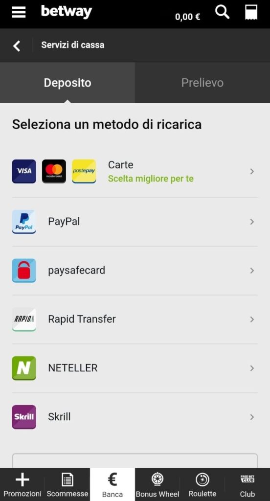 Recensione Betway: palinsesto, quote calcio, bonus scommesse