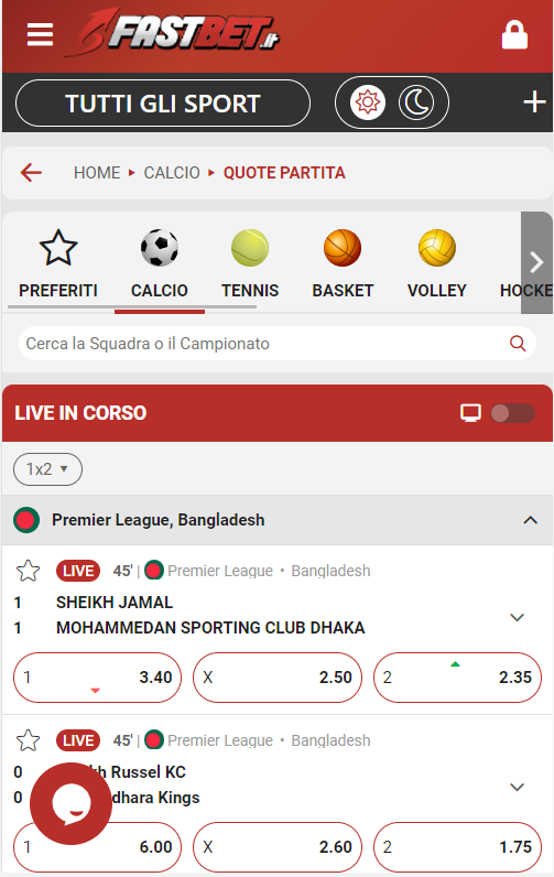 Recensione Fastbet: palinsesto, quote calcio, bonus scommesse