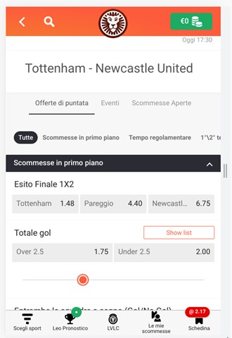 Recensione LeoVegas: palinsesto, quote sport, bonus scommesse