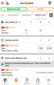 App scommesse Gioco Digitale