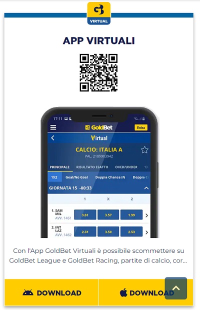 goldbet app virtuali