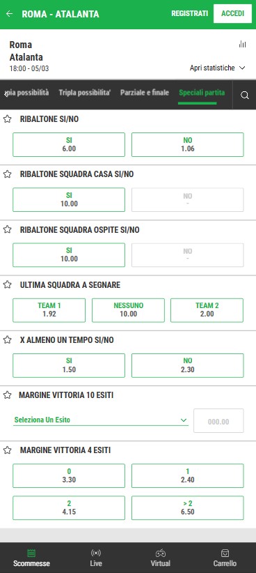 better scommesse ribaltone