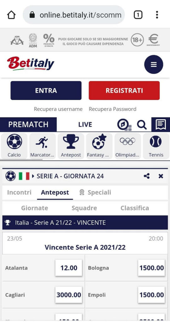 nuovi siti scommesse betitaly