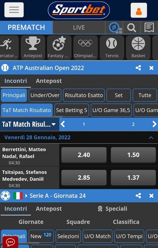 nuovi siti scommesse sportbet