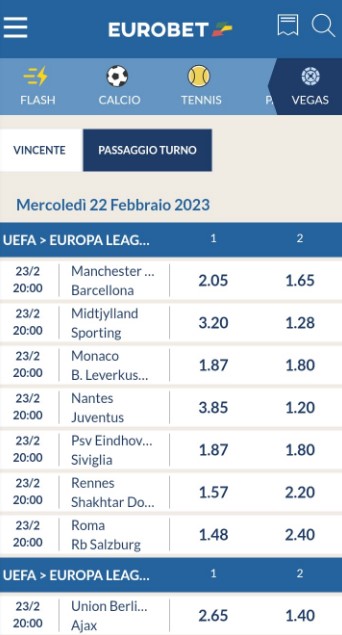 quote-eurobet-europa-league