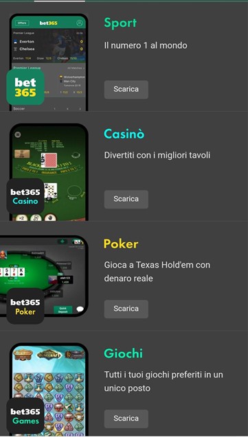 scaricare app bet365