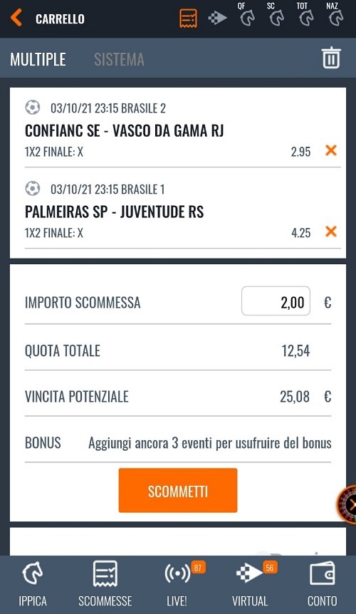 scommesse app snai