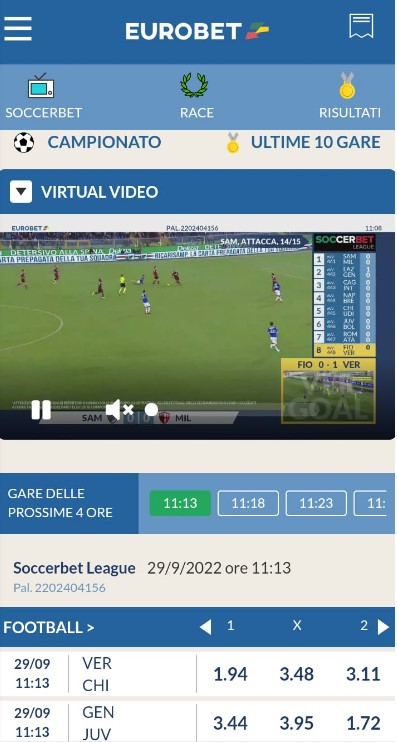 pronostici calcio virtuale eurobet