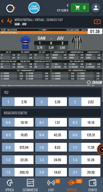 pronostici calcio virtuale snai