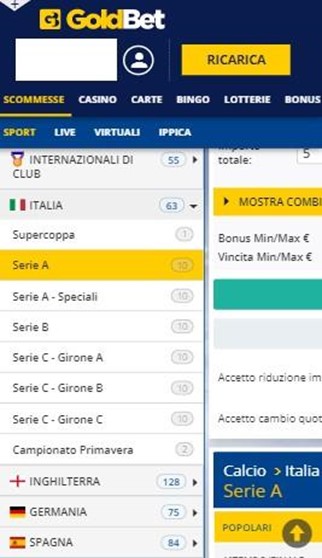 Recensione Goldbet: Offerta, Quote, Bonus, App.