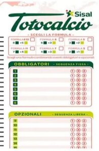 Schedina Totocalcio Spéciale Multiple Système - Années 80 - Originale Neuve