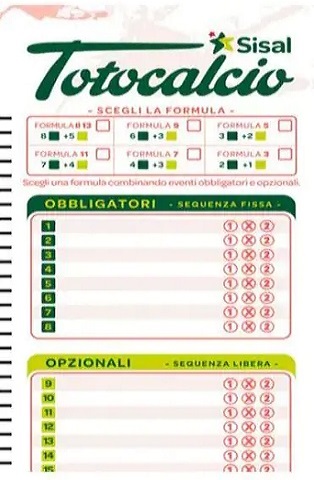 totocalcio nuova schedina